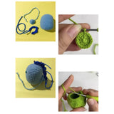 DIY Crochet Animal Kit Hand Knitting Yarn Needles Plush Doll Easy Starter
