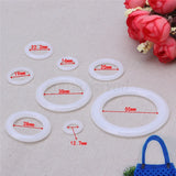Crochet Ring Circle Hook Plastic Craft Accessory for Handbag Car Seat