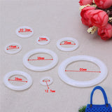 Crochet Ring Circle Hook Plastic Craft Tool Accessory for Handbag Car Seat