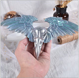 DIY Crow Skull Crystal Epoxy Resin Mold Gothic Style Ornaments Silicone Mold
