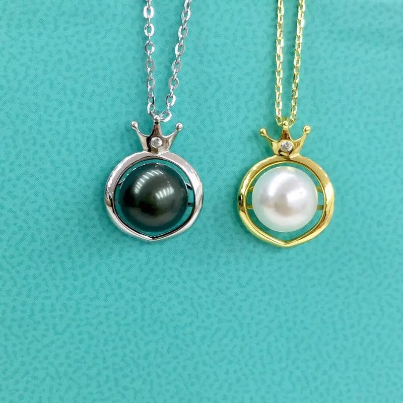 925 Sterling Silver Pendant Base Settings for Pearls and Crystals