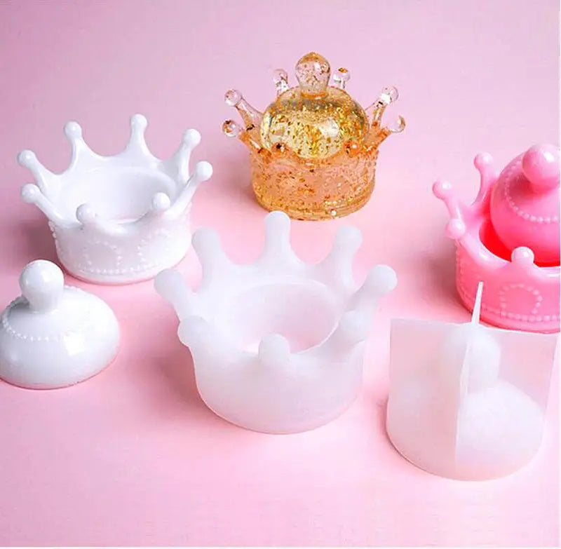 Crown Shape Storage Box Silicone Mold for Epoxy Resin Craft