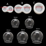 Crystal Ball Glass Resin Mold Art Crafts Twirling Gumballs Machine Game Mold