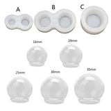 Crystal Ball Glass Resin Mold Art Crafts Twirling Gumballs Machine Game Mold