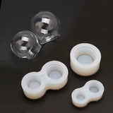 Crystal Ball Glass Resin Mold Art Crafts Twirling Gumballs Machine Game Mold