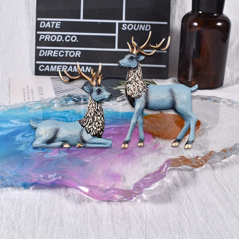 DIY Crystal Epoxy Resin Mold Irregular Shaped Jewelry Table Tray Silicone Mold