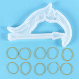 Crystal Drop Glue Silicone Mold European Pattern Bow And Arrow Resin Mold