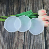 DIY Crystal Drop Glue Silicone Mold Large Round Cup Pad Mould