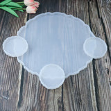 DIY Crystal Drop Glue Silicone Mold Large Round Cup Pad Mould
