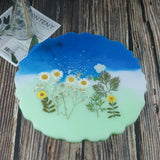 DIY Crystal Drop Glue Silicone Mold Large Round Cup Pad Mould