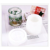 Silicone Mold Crystal Drop Bottle Storage Tank with Lid Resin Mold