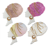 Crystal Epoxy Afro Woman Head Portrait Beauty Mirror Silicone Mold