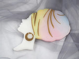 Crystal Epoxy Afro Woman Head Portrait Beauty Mirror Silicone Mold