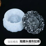 Skull Ashtray Mold High Mirror Silicone Resin Mold