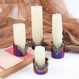 Crystal Epoxy Candle Holder Resin Mold for Aromatherapy Candle Tray