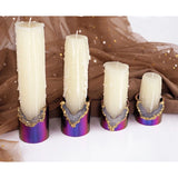 Crystal Epoxy Candle Holder Resin Mold for Aromatherapy Candle Tray