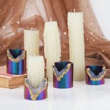 Crystal Epoxy Candle Holder Resin Mold for Aromatherapy Candle Tray