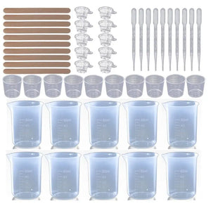 Crystal Epoxy Mixing Stirrer Dropper Measuring Cup DIY Crafts