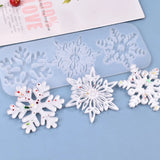 Christmas Snowflakes Hanging Pendant Silicone Mold
