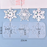 Christmas Snowflakes Hanging Pendant Silicone Mold