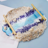 DIY Crystal Epoxy Mold Compote Swing Table Round Lace Coaster Silicone Mold