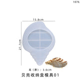 Crystal Epoxy Mold Conch Storage Tray Silicone Mold