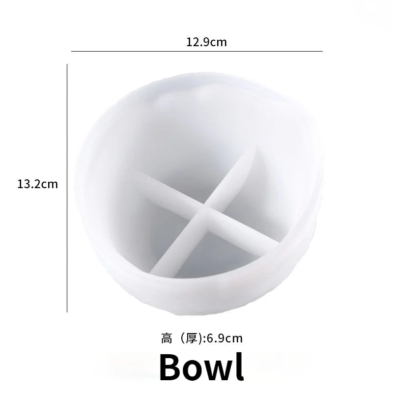 Irregular Fruit Nut Storage Bowl Silicone Mold Jewelry Tools