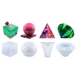 Crystal Epoxy Mold Dice Fillet Shape High Mirror Dice Mold