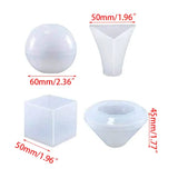 Crystal Epoxy Mold Dice Fillet Shape High Mirror Dice Mold
