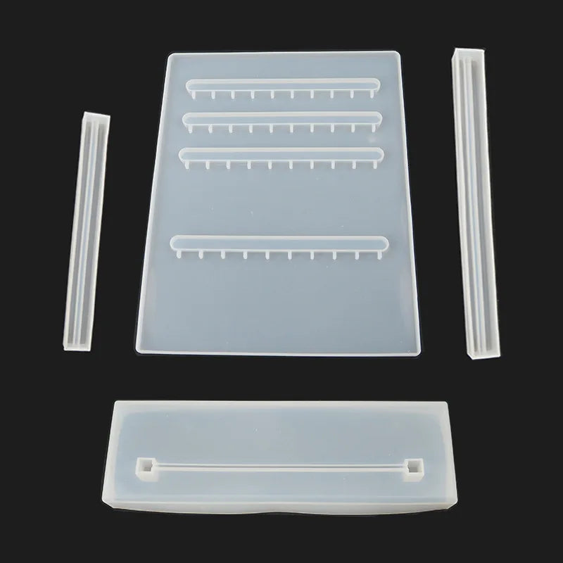 Crystal Epoxy Mold Earrings Shelf Silicone Display Stand Jewelry Rack