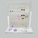 Crystal Epoxy Mold Earrings Shelf Silicone Display Stand Jewelry Rack