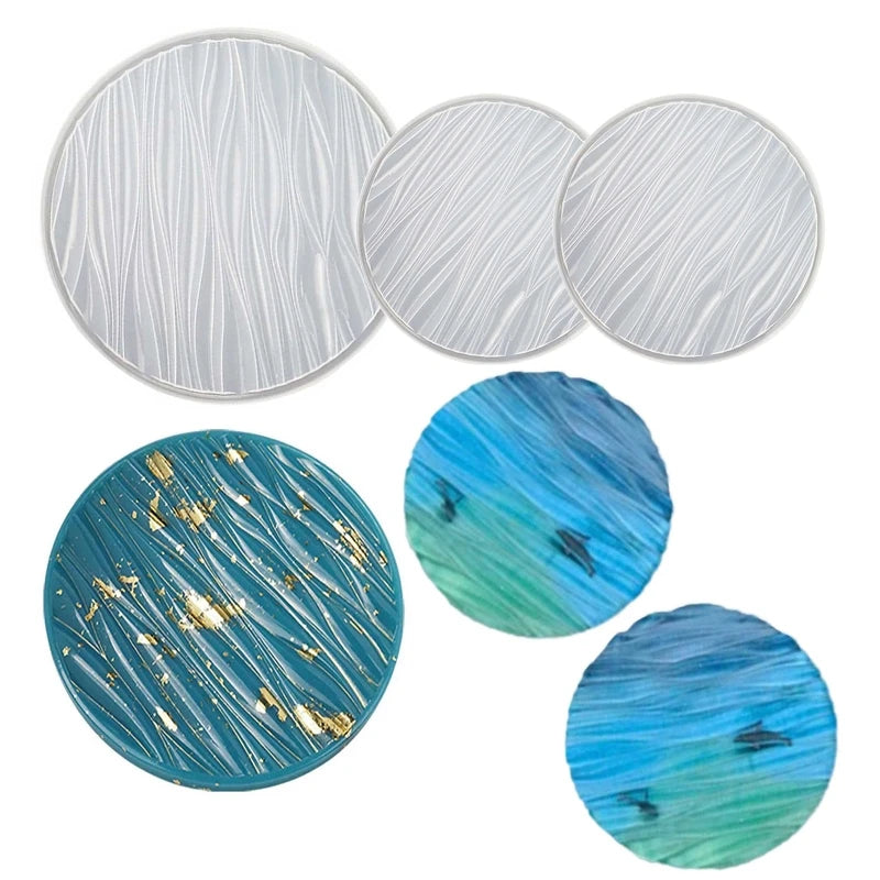 DIY Crystal Epoxy Fruit Tray Resin Mold Coaster Silicone Mold