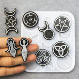 Goddess Totem Pendant Silicone Mold for Resin Casting