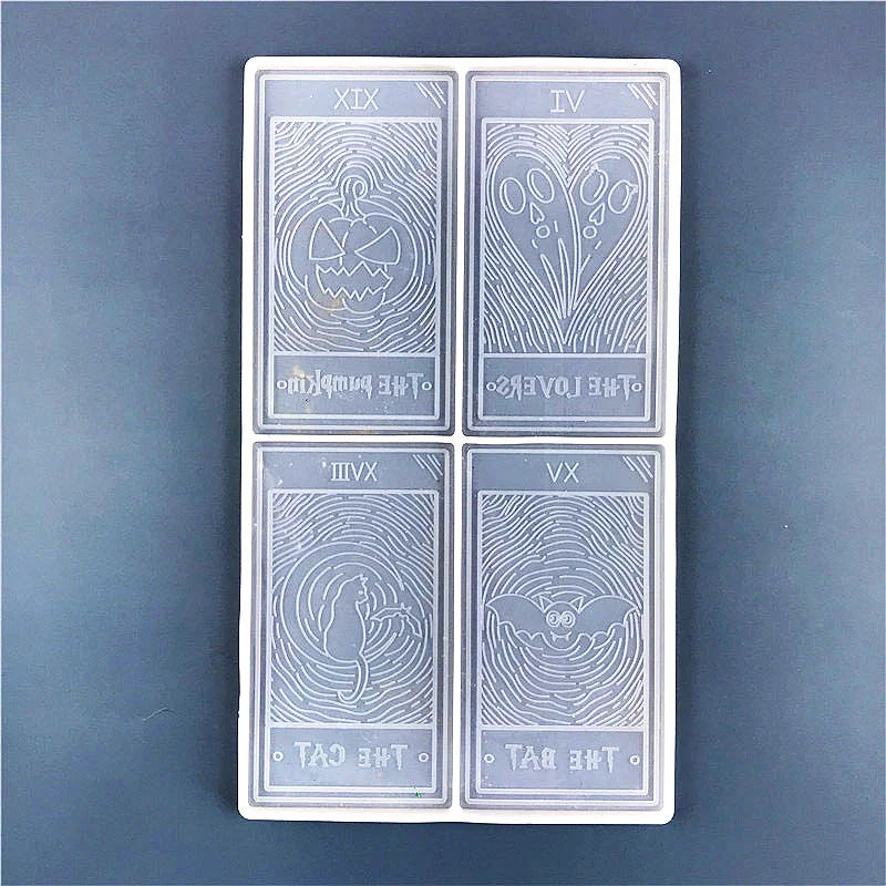 DIY Crystal Epoxy Mold Halloween Tarot Silicone Mold