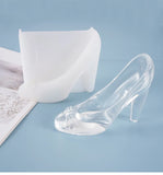DIY Crystal Epoxy Mold High Heels Princess Crystal Shoe Decoration Silicone Mold