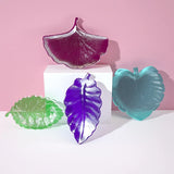 DIY Crystal Epoxy Mold Leaf Plate Nut Storage Tray Silicone Mold