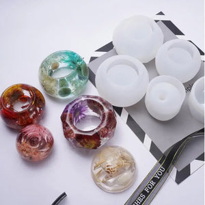 DIY Crystal Epoxy Mold Pen Inkwell Storage Pendulum