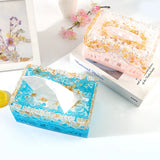 DIY Crystal Epoxy Mold Restaurant Hollow Pattern Storage Napkin Car Tissue