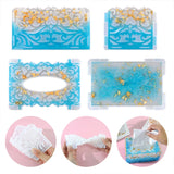 DIY Crystal Epoxy Mold Restaurant Hollow Pattern Storage Napkin Car Tissue