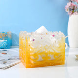 DIY Crystal Epoxy Mold Restaurant Hollow Pattern Storage Napkin Car Tissue