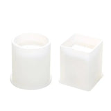 Crystal Epoxy Mold Square Cylindrical High Mirror Pen Small Flower Pot Molds