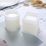 Crystal Epoxy Mold Square Cylindrical High Mirror Pen Small Flower Pot Molds