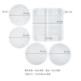 DIY Crystal Epoxy Mold Wave Diamond Bottom Coaster Round Storage Box Tray