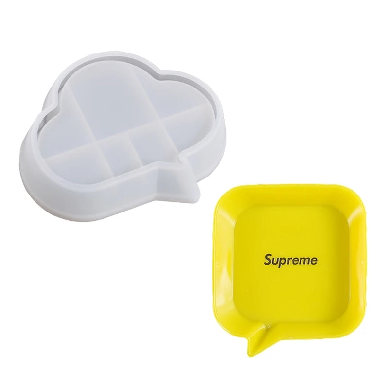Crystal Epoxy Mould Dish Storage Tray Silicone Mold