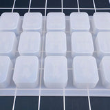 High Mirror Crystal Epoxy Mahjong Shape Silicone Mold