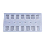 High Mirror Crystal Epoxy Mahjong Shape Silicone Mold