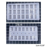 DIY Crystal Epoxy Mould High Mirror Mahjong Shape Silicone Mold