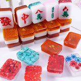 DIY Crystal Epoxy Mould High Mirror Mahjong Shape Silicone Mold