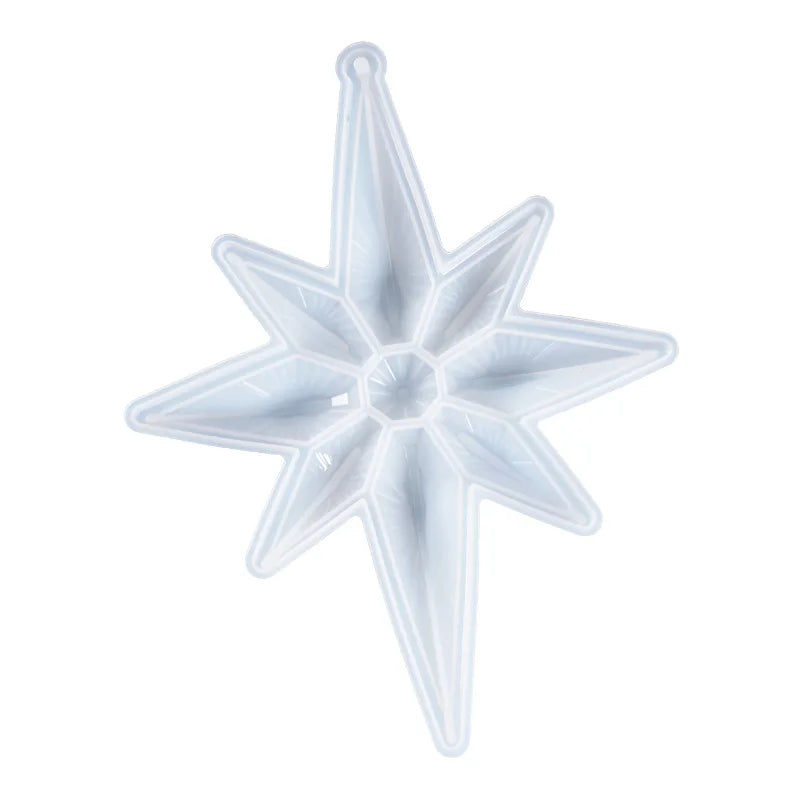 Crystal Epoxy Mould Star Octagonal Pendant Silicone Mould