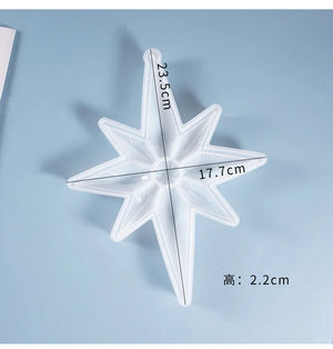 Crystal Epoxy Mould Star Octagonal Pendant Silicone Mould